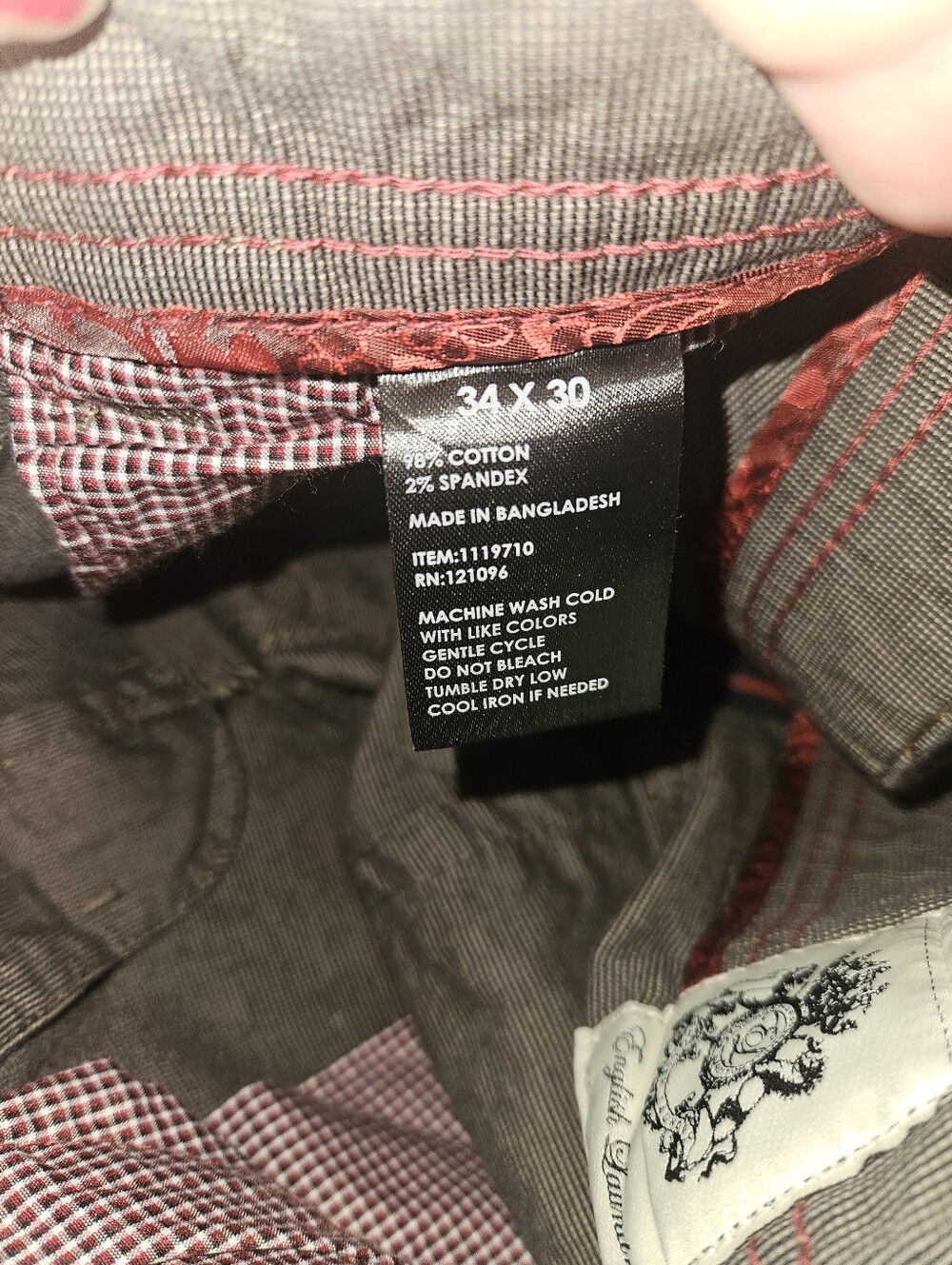 English Laundry Mens Pants Size 34 X 30 - Picture 13 of 13